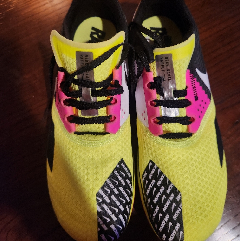 Nike Rival Waffle 6 Cross Country Volt Black Pink DX7998-700
